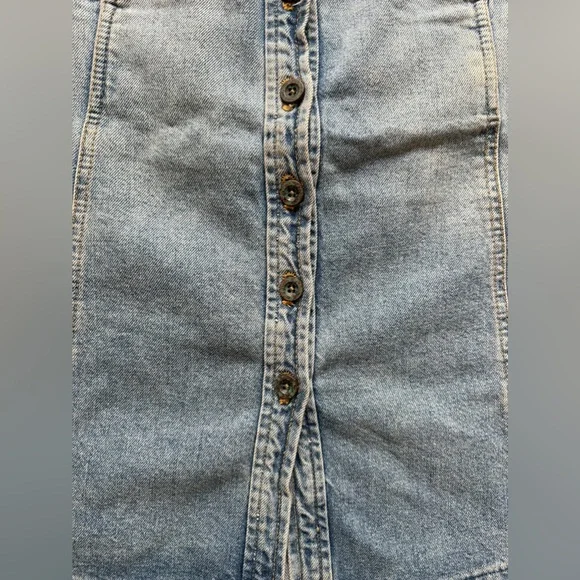 Anthropologie Pilcro And The Letterpress Ruthie Denim Button Front Skirt - Picture 4 of 12